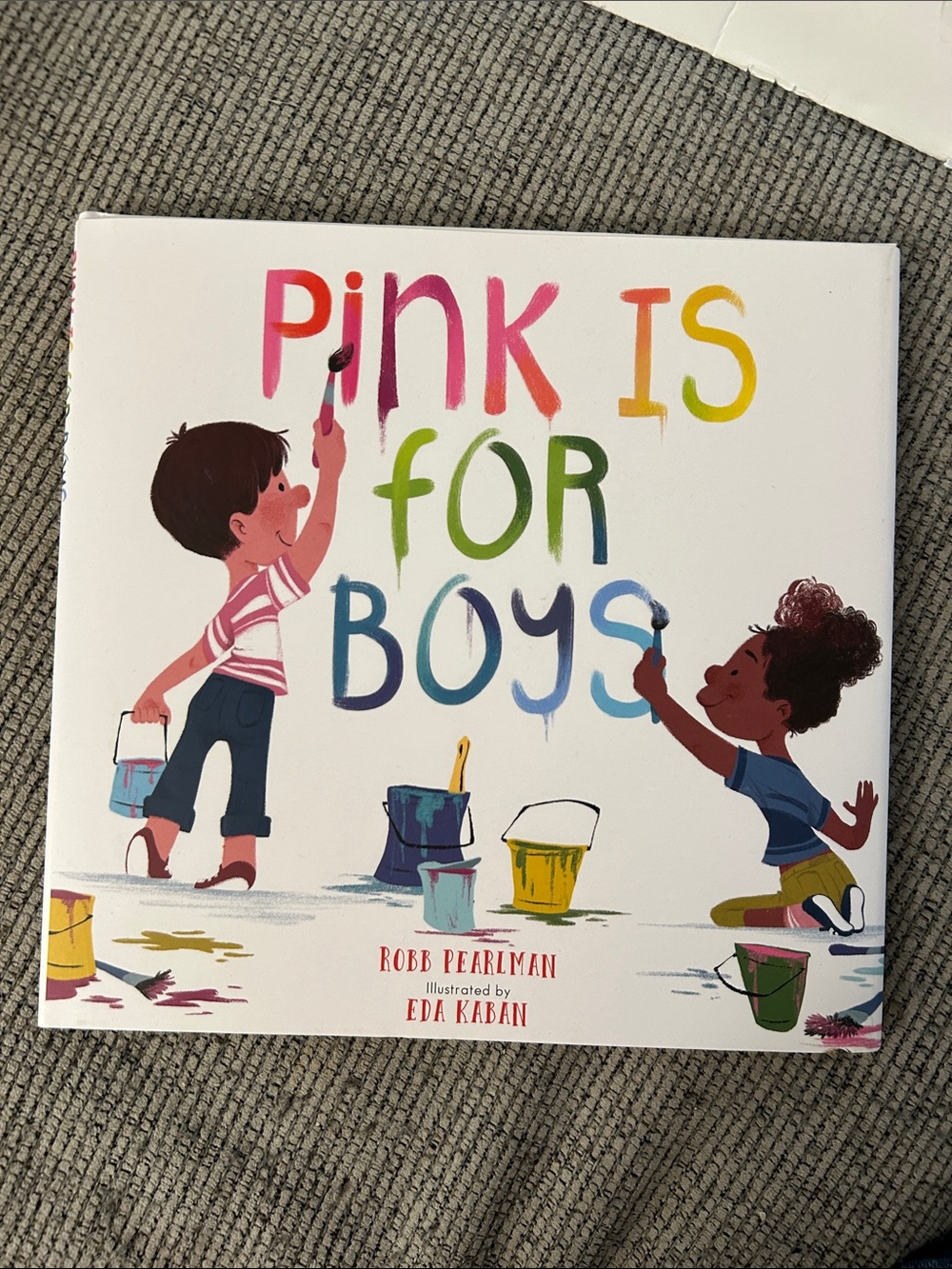 Pink is for boys hardcover book NEW by Robb Perlman & Eda Kaban diversity book